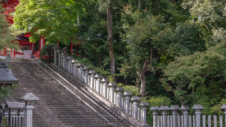 楼門への階段 - 近江神宮