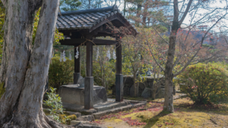 寺院境内の井戸